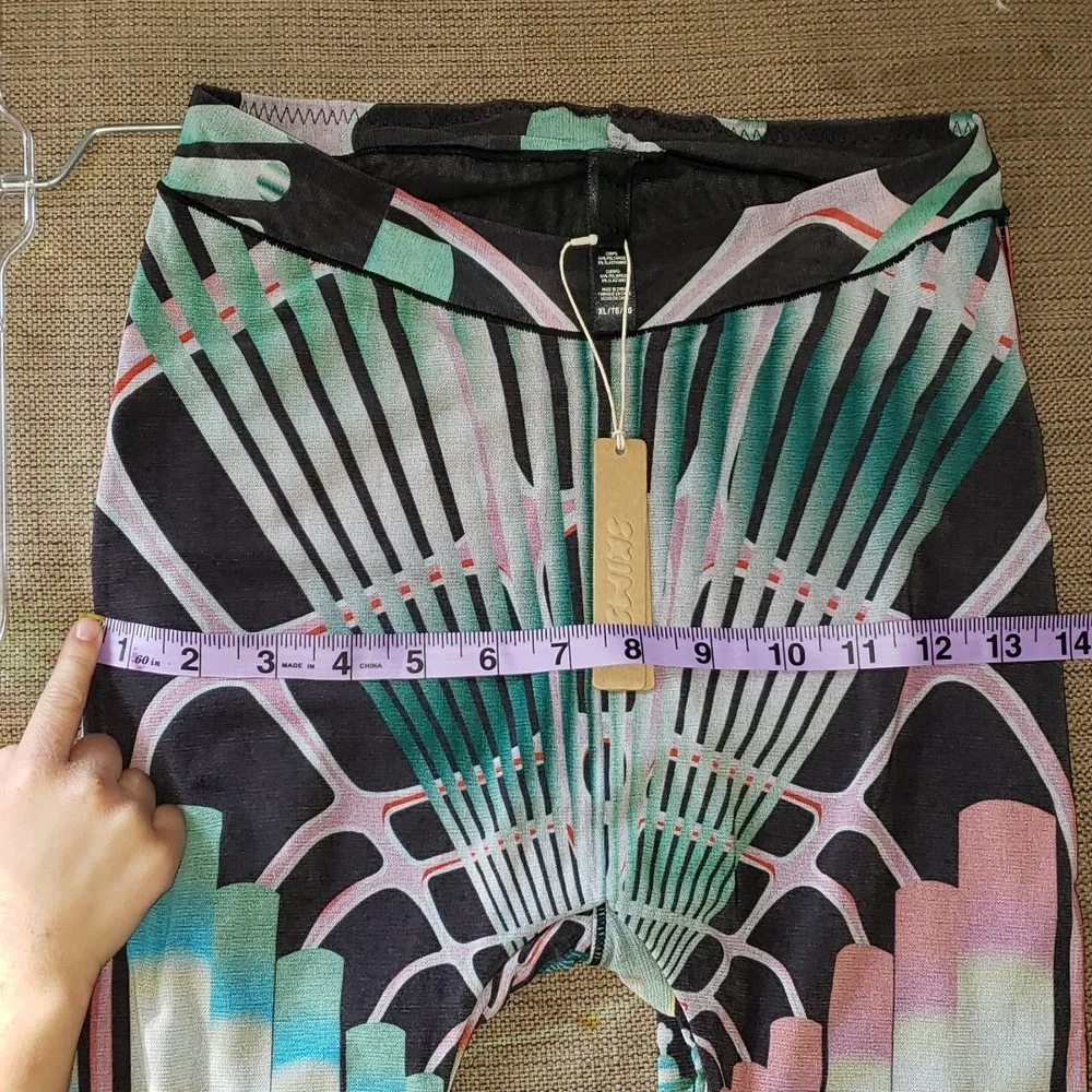 SKIMS Art Deco Train Summer Mesh leggings pants XL NWT - Picture 8 of 8